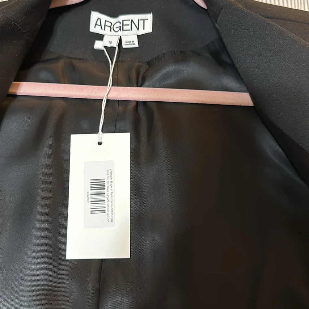 Argent Women's Black Double-Breasted Blazer - Picture 7 of 8